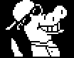Jockington sprite from Deltarune
