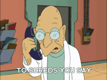 A gif of Professor Farnsworth saying the line