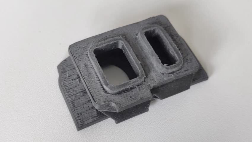 Difficult 3D printing of bellows made of TPE